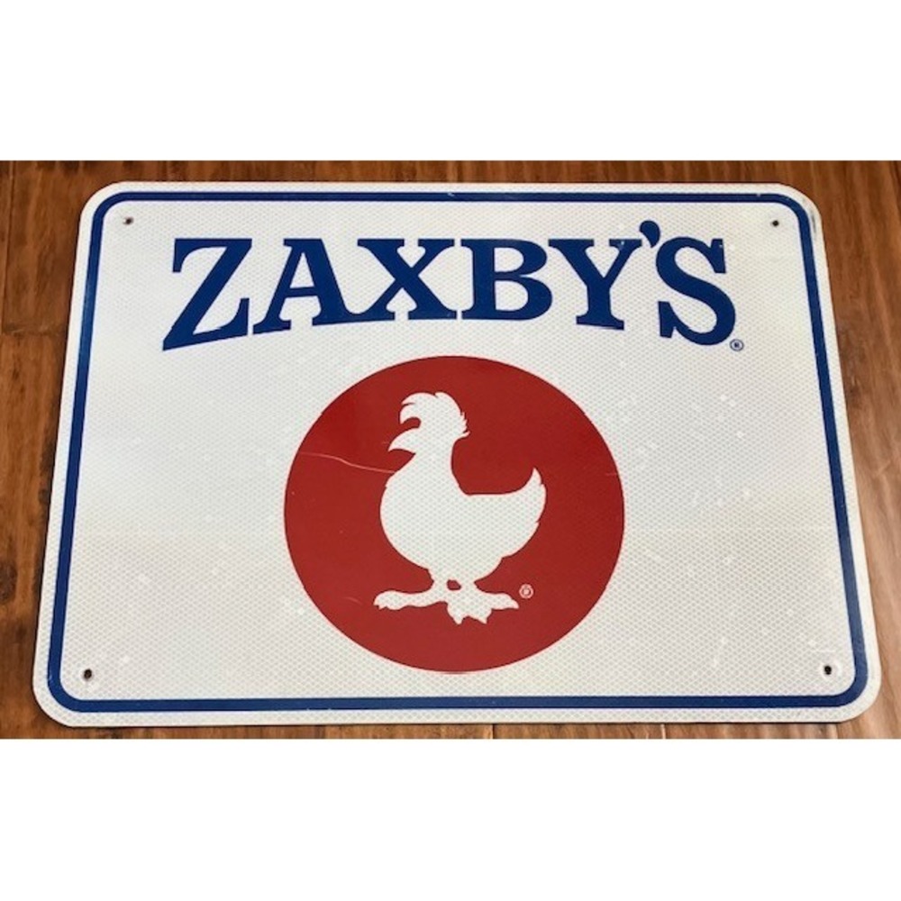Zaxby's Restaurant Road Highway Exit Sign 18 x 24"  Zaxby's  Aluminum